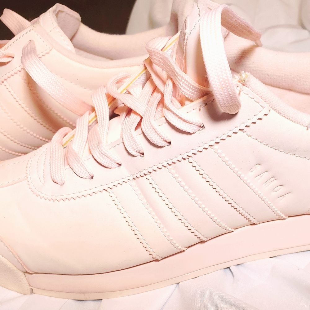 Pink Adidas Samoas